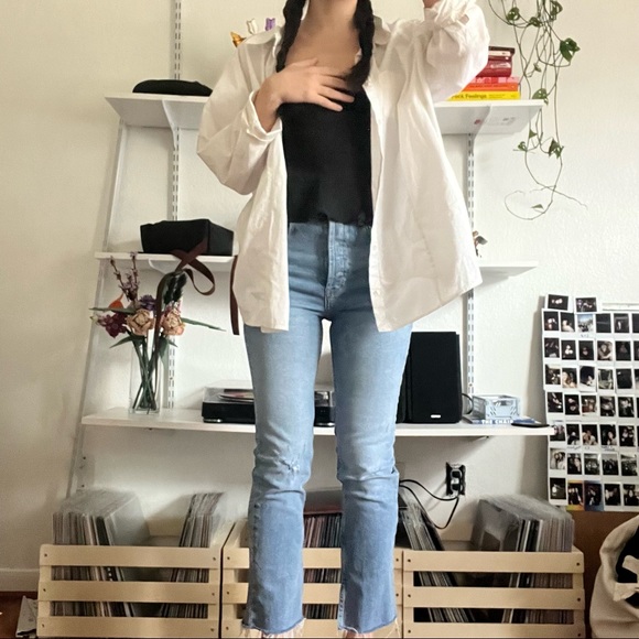 FREE PEOPLE HIGH WAISTED JEANS - Picture 5 of 6